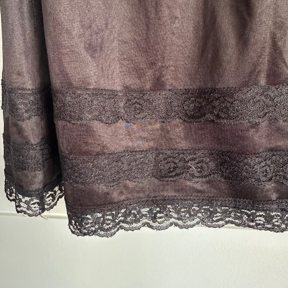 Vintage Patricia Lingerie Black Lace Half Slip Skirt – Size XL - Picture 2 of 5